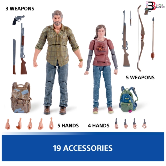 JOE AND ELLIE THE LAST OF US PLAYSTATION ACTION FIGURE 